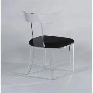 Modern Acrylic Chairs Dining Chairs transparent Ghost Victoria Dining & Vanity Dressing Chair For Kitchen Office Dining Room