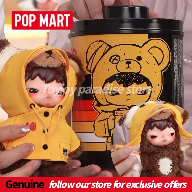 

Authentic Pop Mart Hirono X Kodak Series Cute Vinyl Plush Pendant Korean Limited Edition Keychain Collaboration Collectible Gift