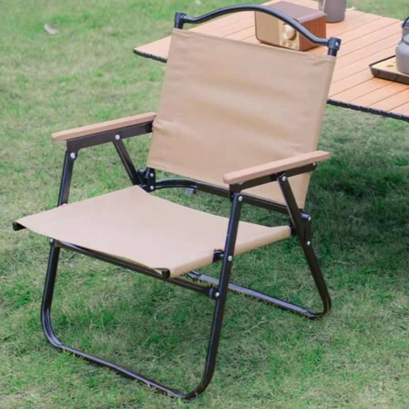

Nordic Outdoor Camping Chair Armchair High Backrest Camping Chair Folding Lightweight Muebles De Campamento Sports Entertainment