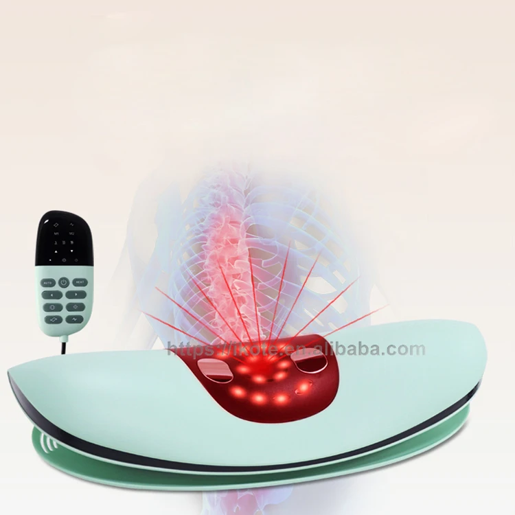 

2024 Amazon Lumbar Massager EMS Waist Massager with Heating and Vibration Back Stretcher Massager for Pain Relief