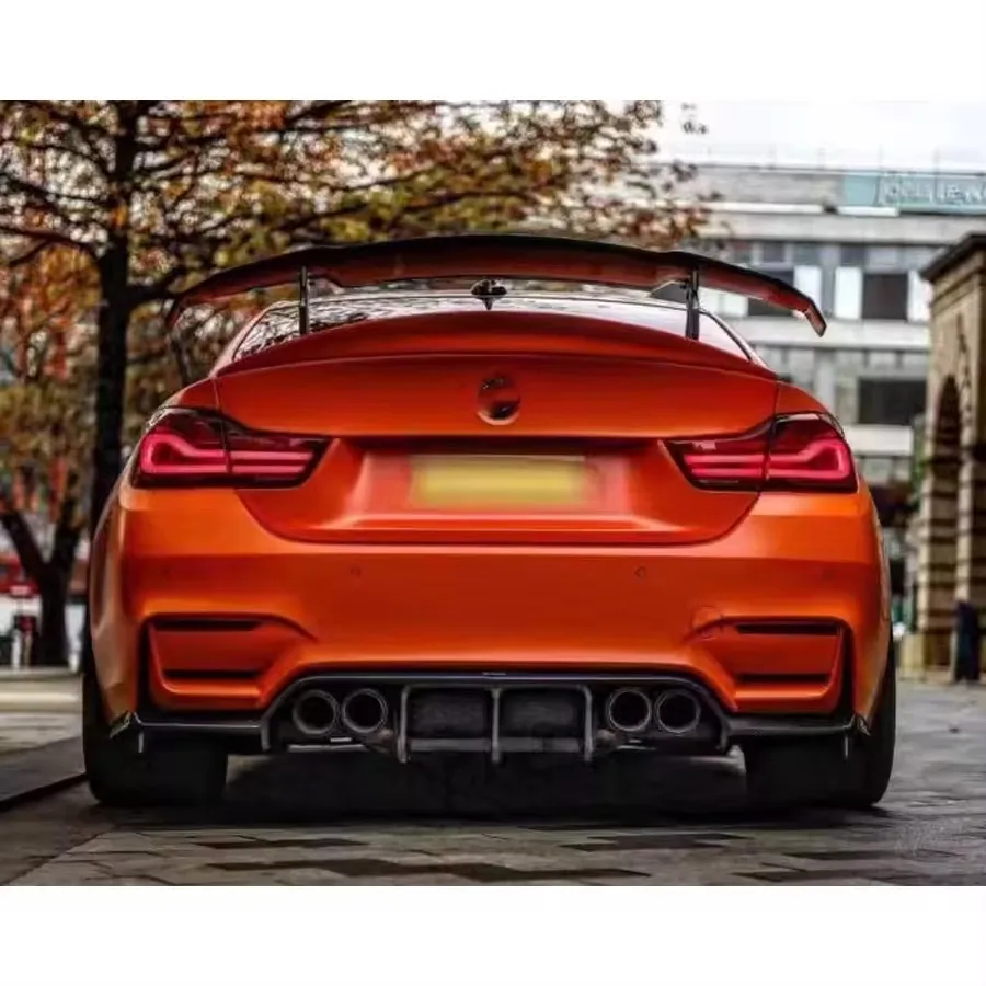 For BMW 4 Series G22 G23 G26 F32 F33 Carbon Fiber Tail fins Rear Trunk Spoiler Guide Wing Rear Wing Car Trunk Diverter body kit