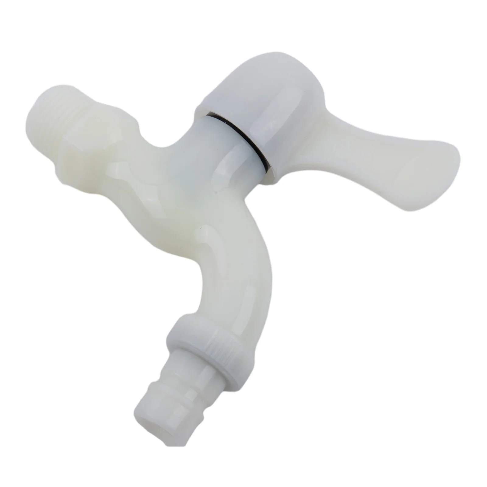 Single Outlet Hot Cold Water Nozzle Made of PVC Material for Washing Machine Water Pipe and Long Hose Connection
