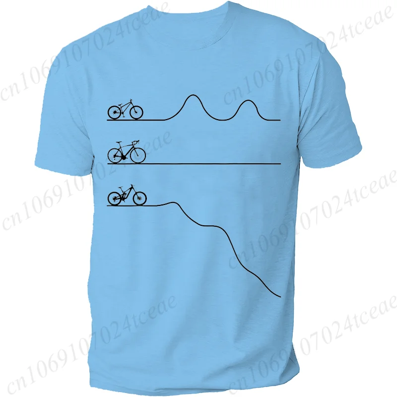 Funny Mountain Bike Road Downhill Graphic T Shirts Women Men New Short Sleeve Bicycle Cycling Biking Gift Harajuku T-shirt Tops