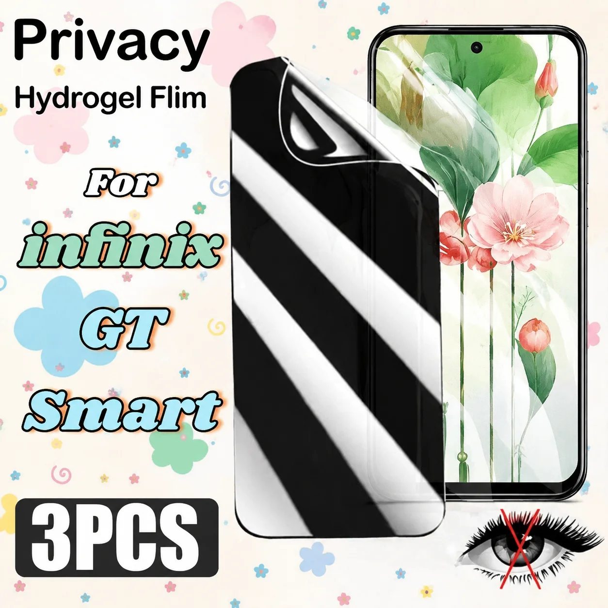 3 Pack Hydrogel Films for infinix 20 10 9 8 7 6 HD 10 8 7 6 Plus Series Privacy Protectivel Films For infinix GT 10 50 30 20 Pro