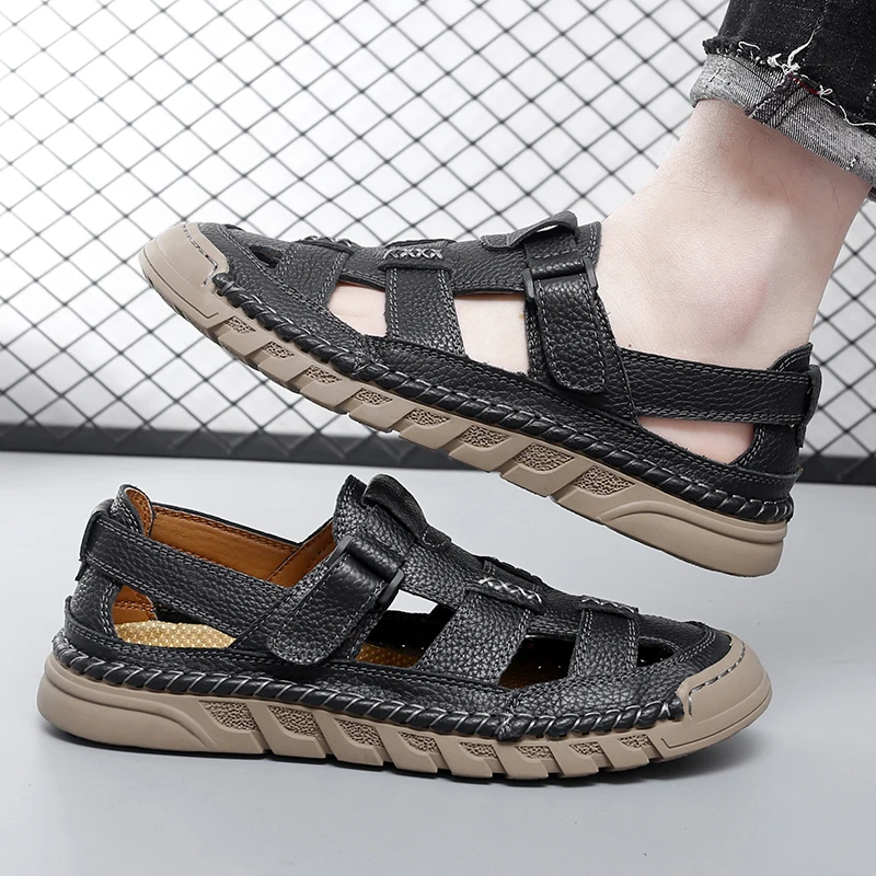 

Mens Summer Outdoor Sneakers Beach Breathable Non-slip Sandals Slippers Amphibious Grip Mens Sneakers Trail Shoes