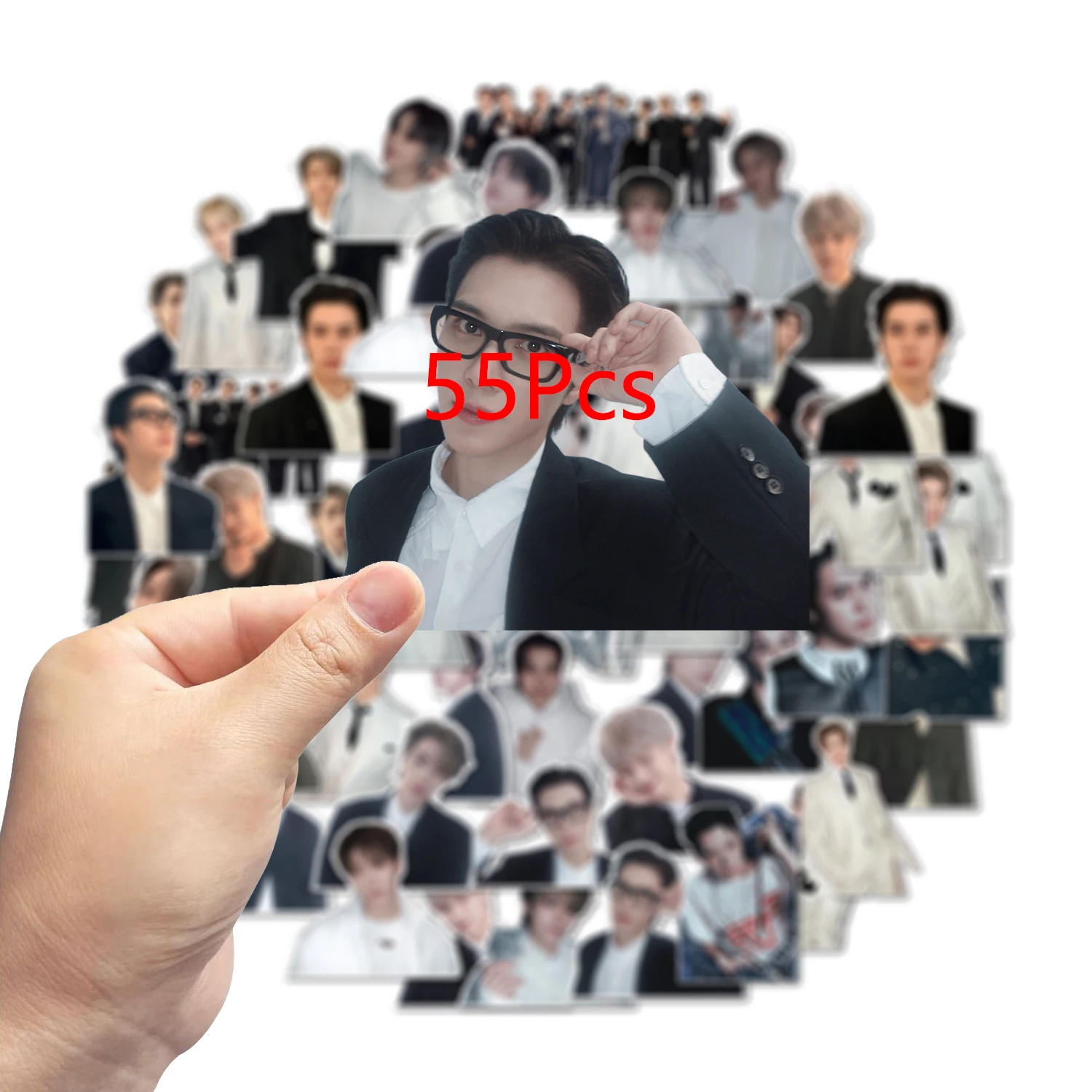 50Pcs High Quality Waterproof KPOP Stickers Cartoon Star Collection Decals Sticker Pack for Gift