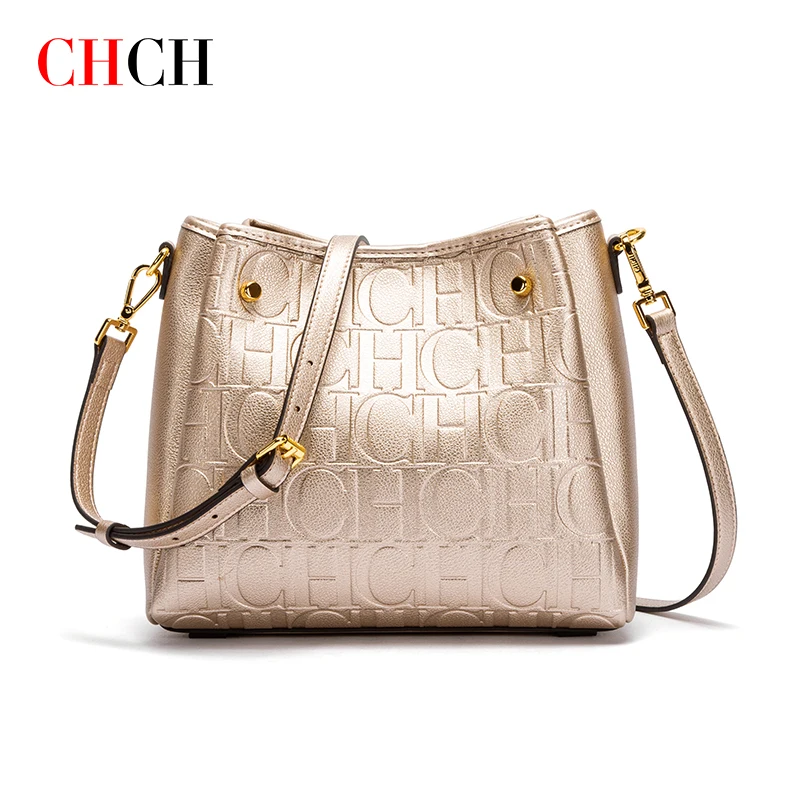 CHCH Women\'s Hundred Crossbody Shoulder Bags Trendy Fashion CH Pattern Niche Texture Shoulder Slanting Bag