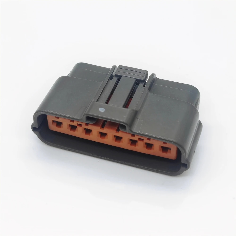 6195-0038 8 Pin Waterproof Automotive Connector Female DL Sealed Series 2.3mm PBT Dark Gray for Accelerator Pedal Sensor Wiring