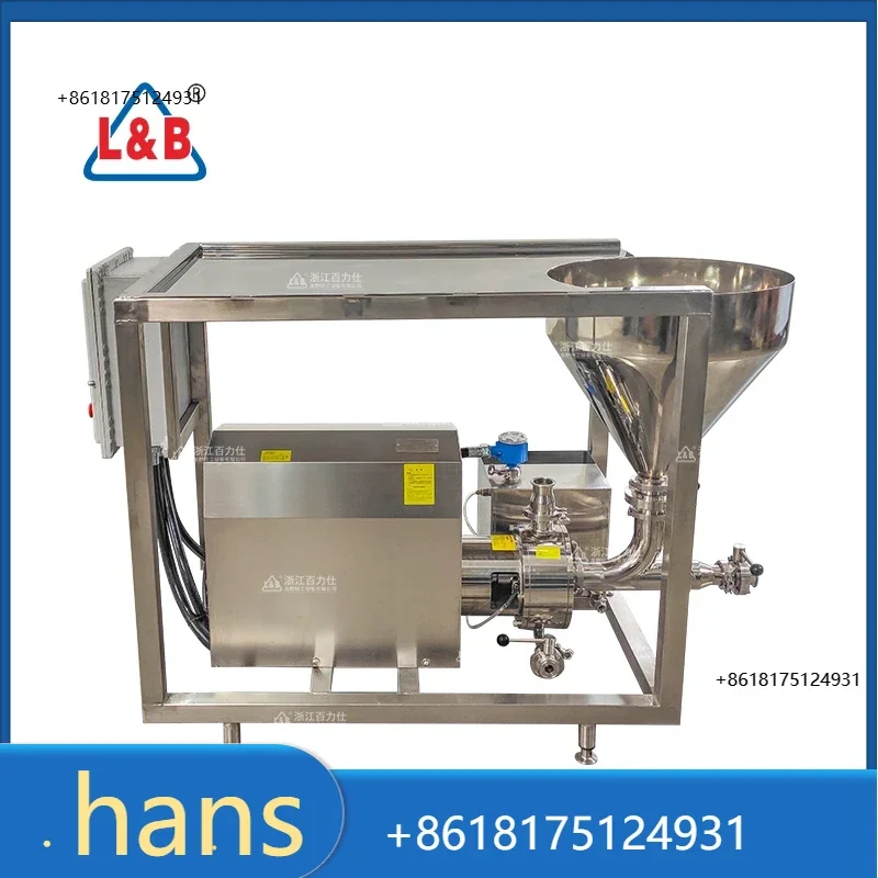 2026 NBStainless steel in-line high shear liquid powder mixer Batch Homogenizer Emulsifier Mixer Xanthan Gum Powder Liquid Mixer