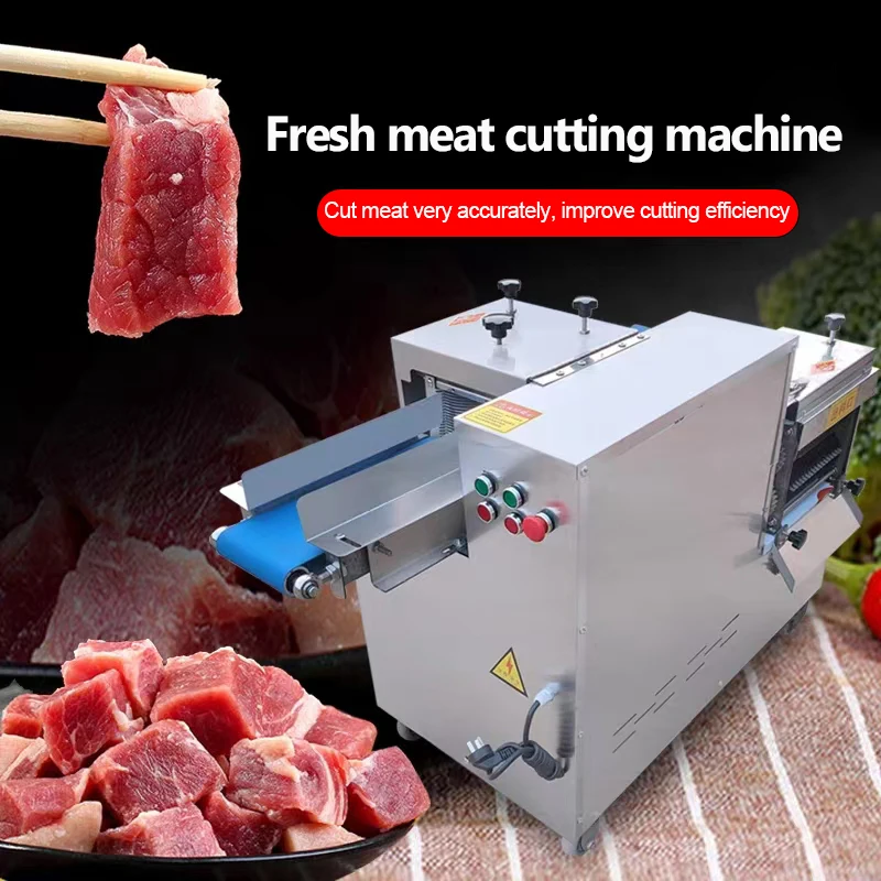 All Kinds Of Meat Processing Slicing And Dicing Automatic Cube Cutting Machine Machine Chicken Liver Cube Dicer Cutting Machine