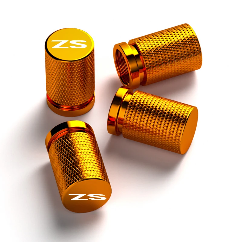 4pcs Car Wheel Tire Rim Valve Stem Caps Covers Universal for MG ZS Badge 2024 2019 2020 2025 Exterior Decor Auto Accessories