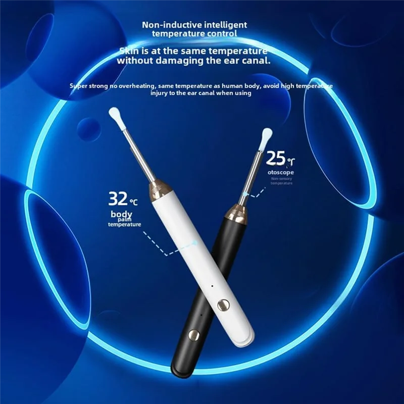 ABVJ-Ear Wax Health Care Kit per la pulizia dell'orecchio Attrezzatura per la pulizia dell'orecchio visiva HD Kit per la pulizia dell'orecchio integrato Set per la pulizia dell'orecchio