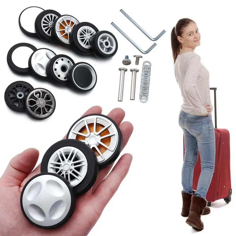 

With Screw Suitcase Parts Axles Caster Wheel Repair Kit Replace Wheels Travel Luggage Wheels for Luggage with Vientiane Wheel