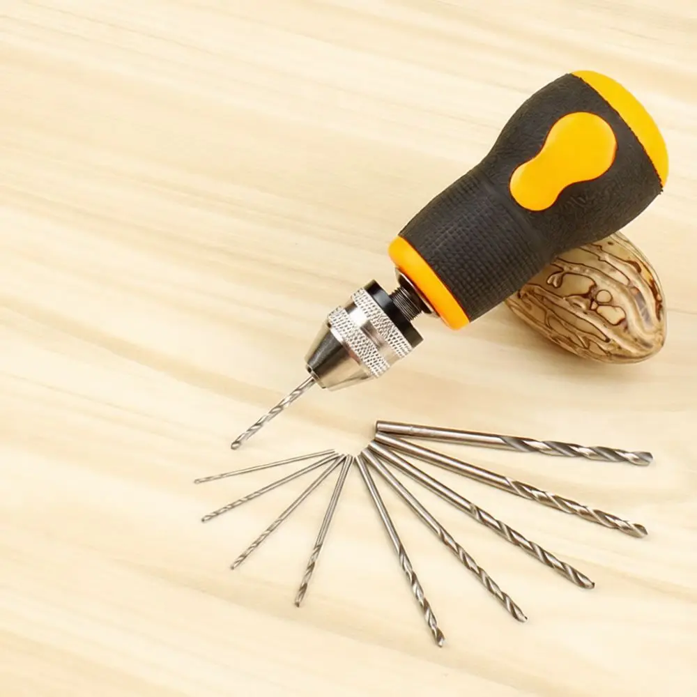 Mini Hand Drill Tool Precision Pin Vise For Woodworking Jewelry Craft DIY Manual Hole Boring Rotary Device Accessory