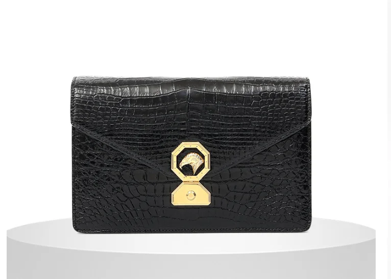 Best Design Genuine Crocodile Skin Men Wallet Long Size Alligator Leather Purse Bank Card Cash Car Key Holder Case