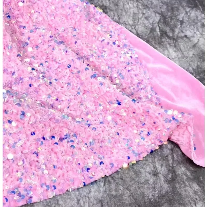 32 لون المخملية النسيج 3 مللي متر الترتر النسيج مساء فستان المرحلة فستان مُصمم حسب الطلب الأقمشة لخياطة مفرش المائدة أغطية الرأس اكسسوارات