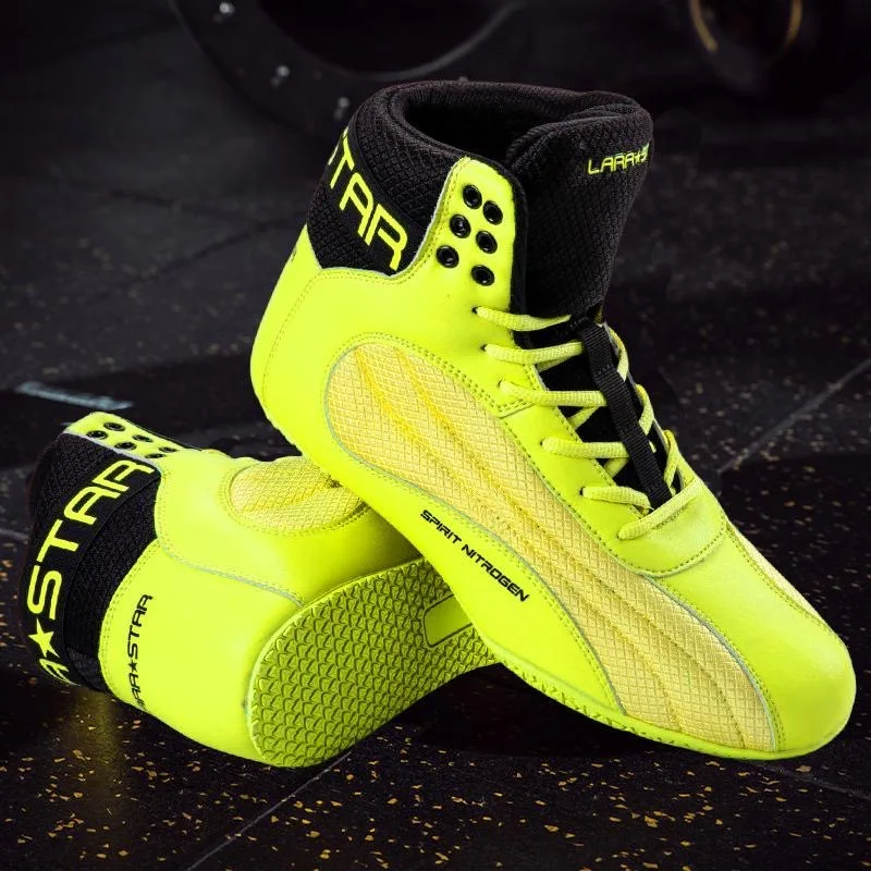 

New Trend Boxing Training Shoe for Men Good Quality Squat Shoes Couples Light Weight Man Wrestling Boots Brand Fighting Shoes