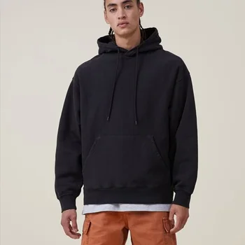 เสื้อกันหนาวผ้าฝ้ายกำมะหยี่สำหรับผู้ชาย, เสื้อกันหนาวมีฮู้ดผ้าผ้าฟลีซหนาแบบสวมหัวมีฮู้ดสำหรับผู้หญิงเสื้อกันหนาวให้ความอบอุ่นในฤดูหนาวจาก600GSM