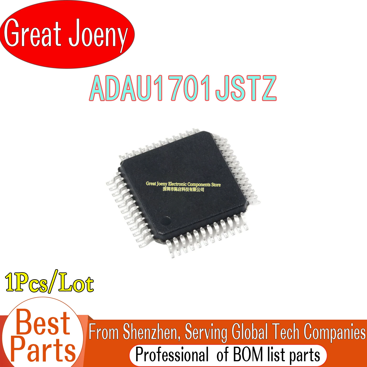 

(1pece)100% New ADAU1701JSTZ ADAU1701 JSTZ QFP-48