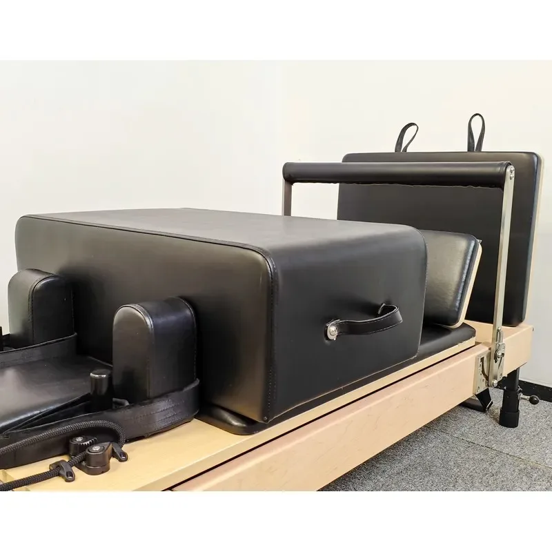 Commercial Machine Maple Maple Wooden Folding Pilates Reformer Foldable Home Gym Equipment