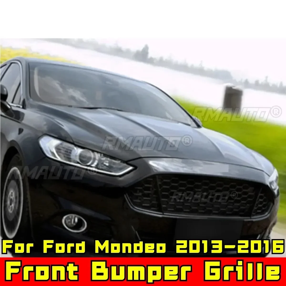 Mondeo Front Grill Car Front Bumper Racing Grille Grill Body Kit Front Bumper Grille For Ford Mondeo 2013-2016 Car Accessories