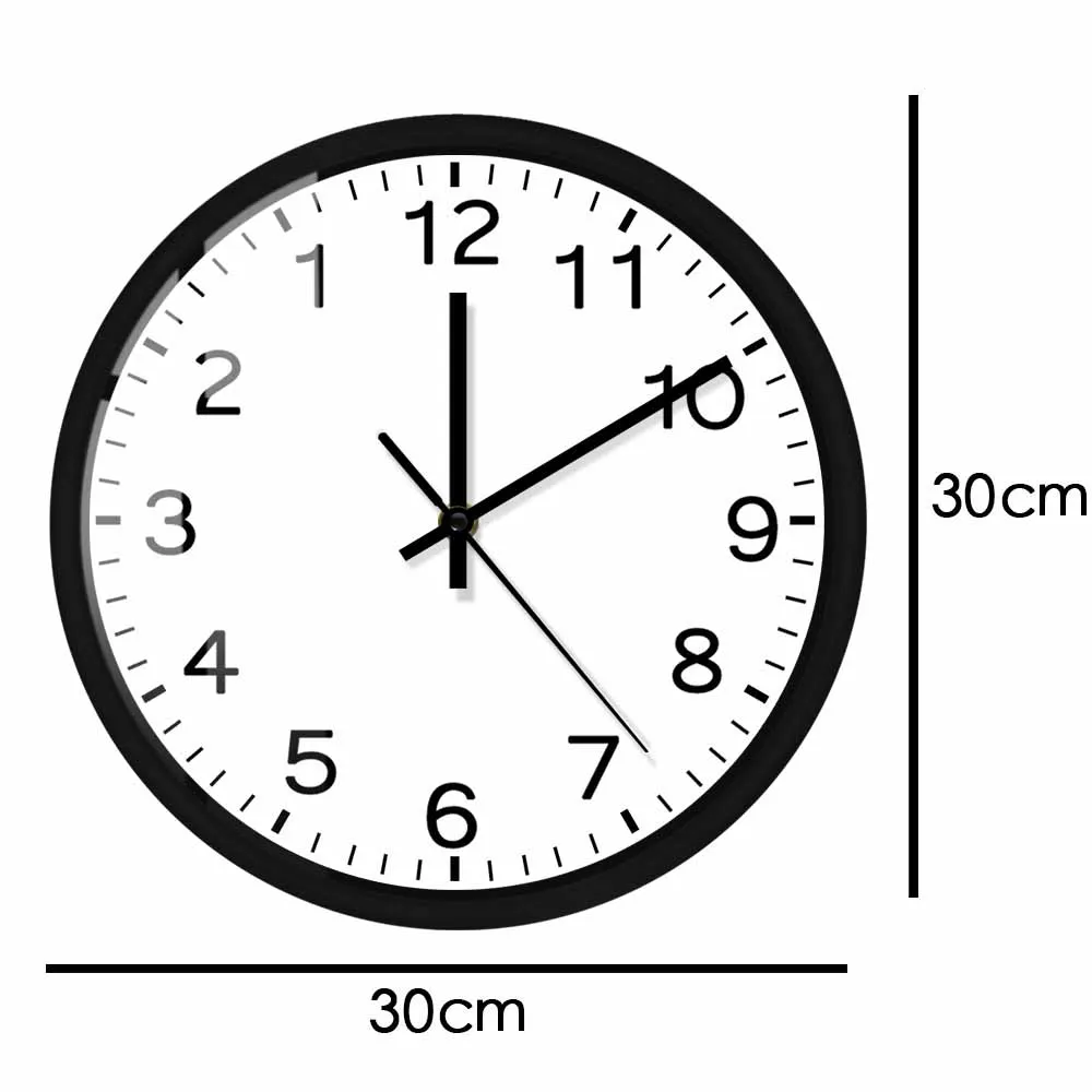 Modern Design Run Backwards Quiet Sweep Metal Frame Wall Clock  Anticlockwise Reverse Anti Timepieces Run Counter Wall Watch