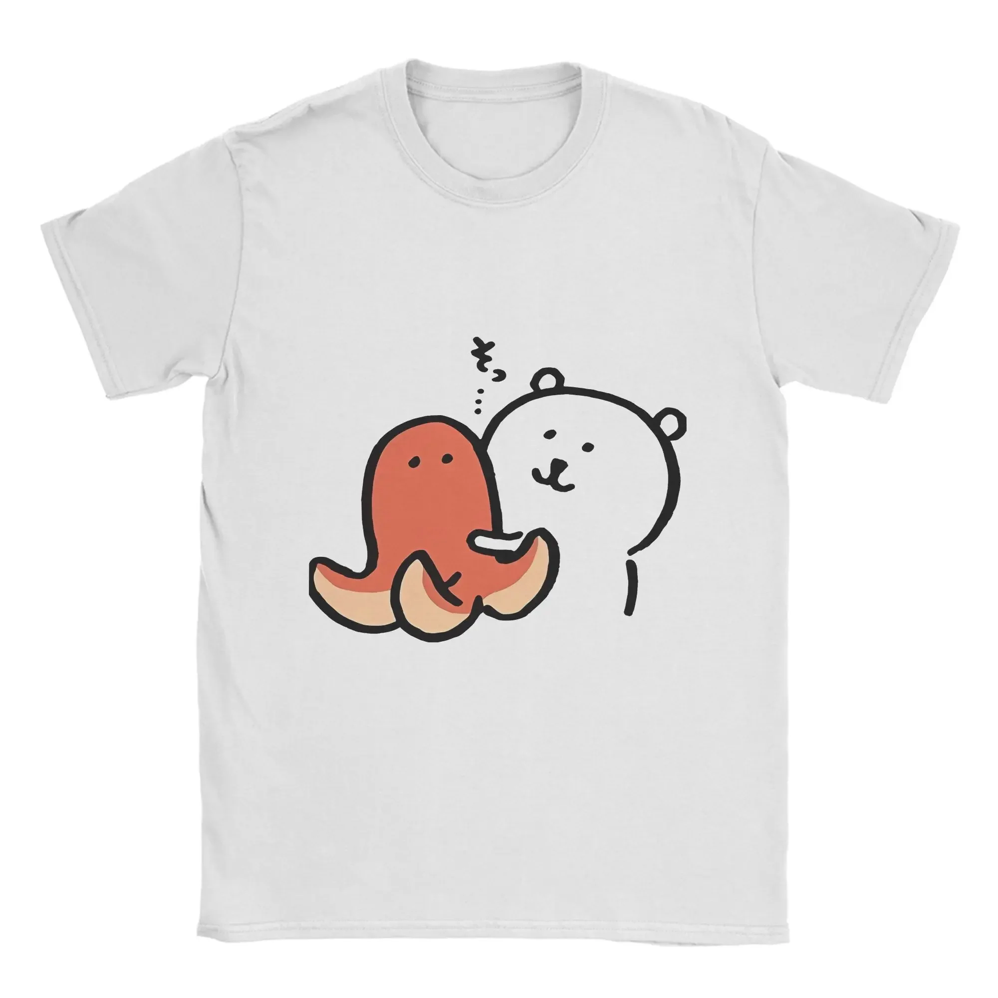 Joke Bear Print T Shirt for Women Summer Vintage T Shirts O-Neck Hip Hop Tee Fashion Harajuku Kawaii T-shirt Y2K Clothing