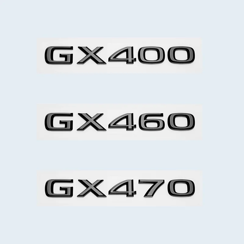 

Glossy Black 3D ABS Letters Number GX400 GX460 GX470 Emblem For Lexus Car Trunk Logo Sticker Badge Accessories