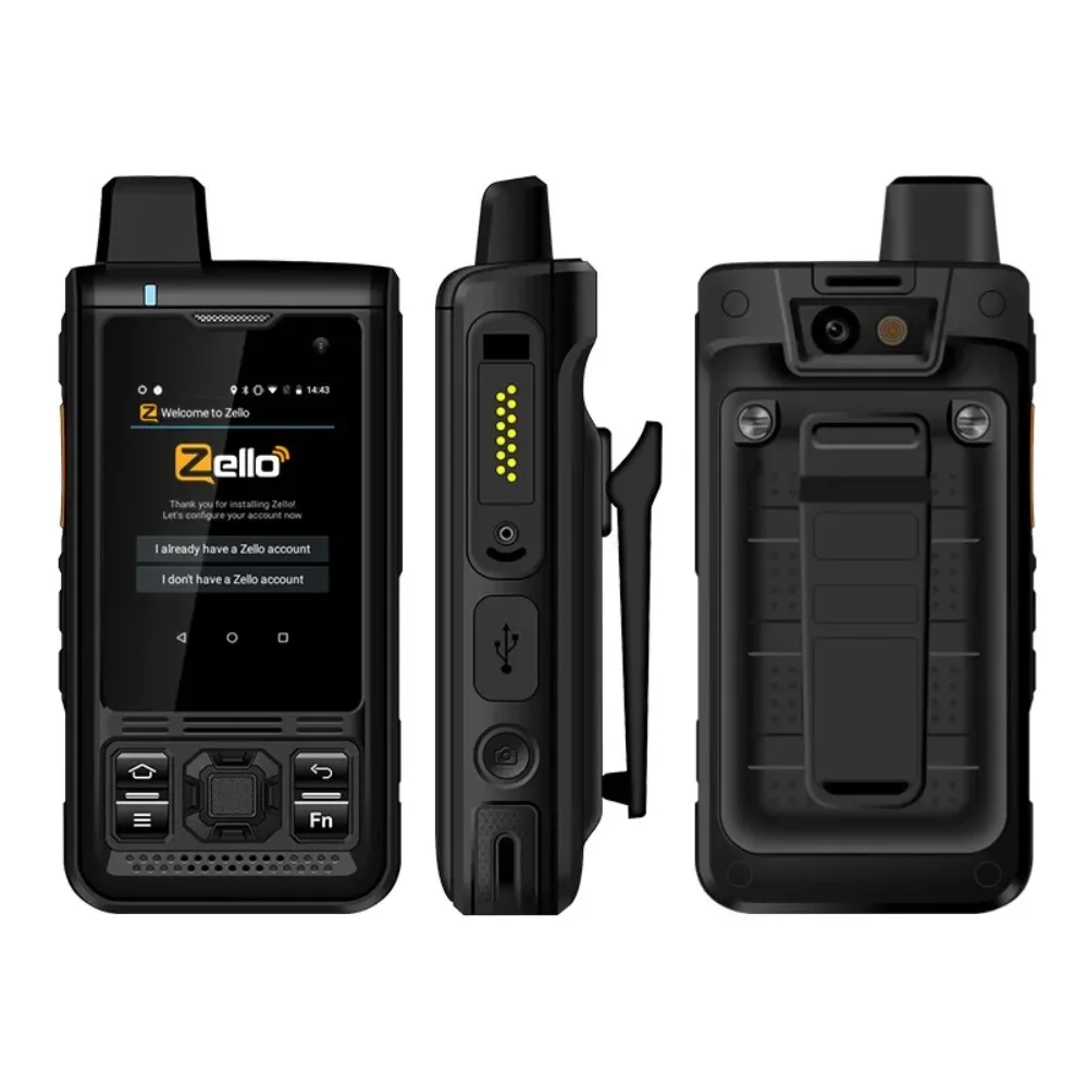 UNIWA B8000 Waterproof POC Walkie Talkie Android 8 ,2.4Inch Touch Screen Quad Core 1GB+8GM 4000mAh Mobile Phone NFC Loud Speaker