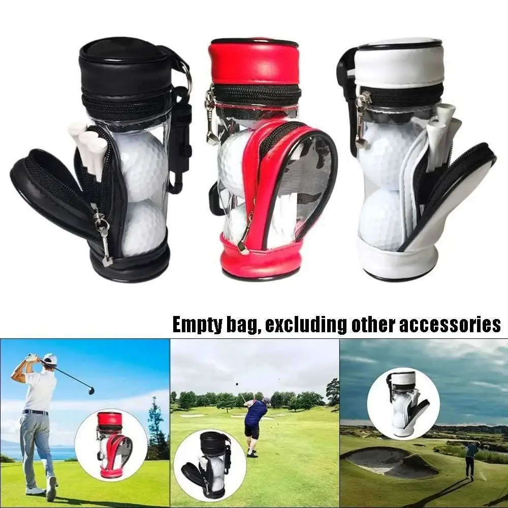 حزمة خصر كرة جولف محمولة مقاومة للماء يمكن أن تحمل 3 كرات حقيبة تخزين كرة الجولف مادة البولي يوريثان مع مشبك حزام خصر دوار