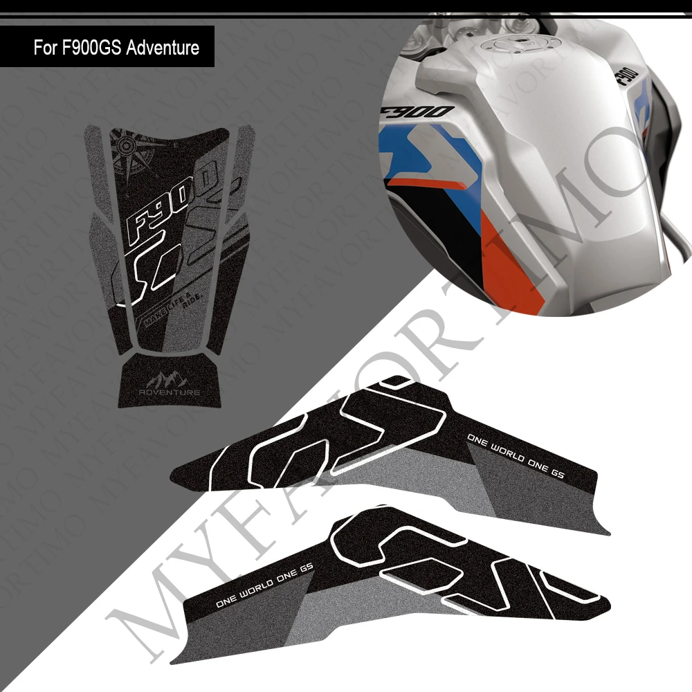 For F900GS F900 GS F 900 Adventure ADV Motorcycle Tank Pad Cap Grips Gas Fuel Knee Stickers Decals Protector 2024 2025 2026