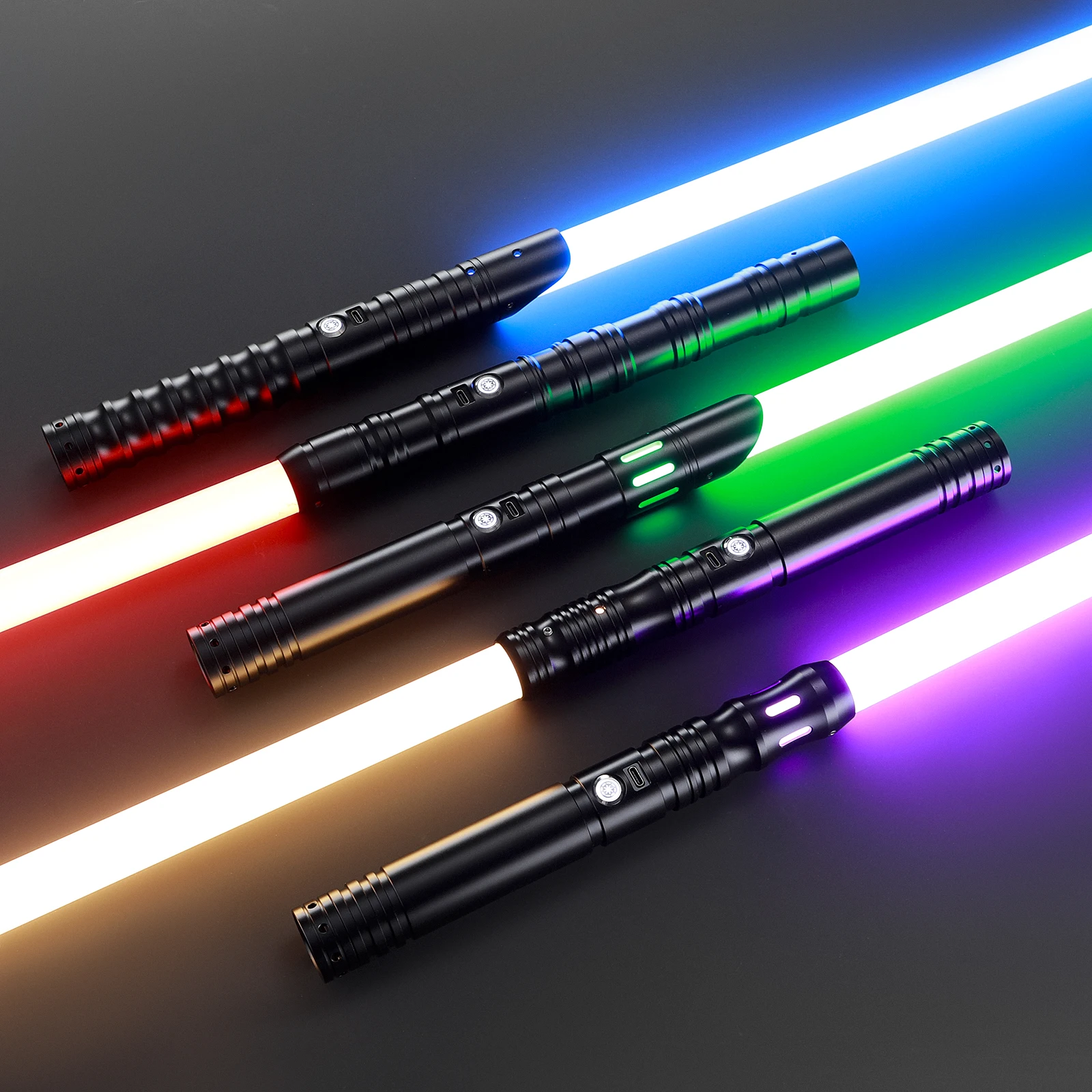 DamienSaber Force Heavy Dueling Light Saber Motion Control  Infinite Color Changing with 34 Sound Fonts Sensitive Smooth Swing