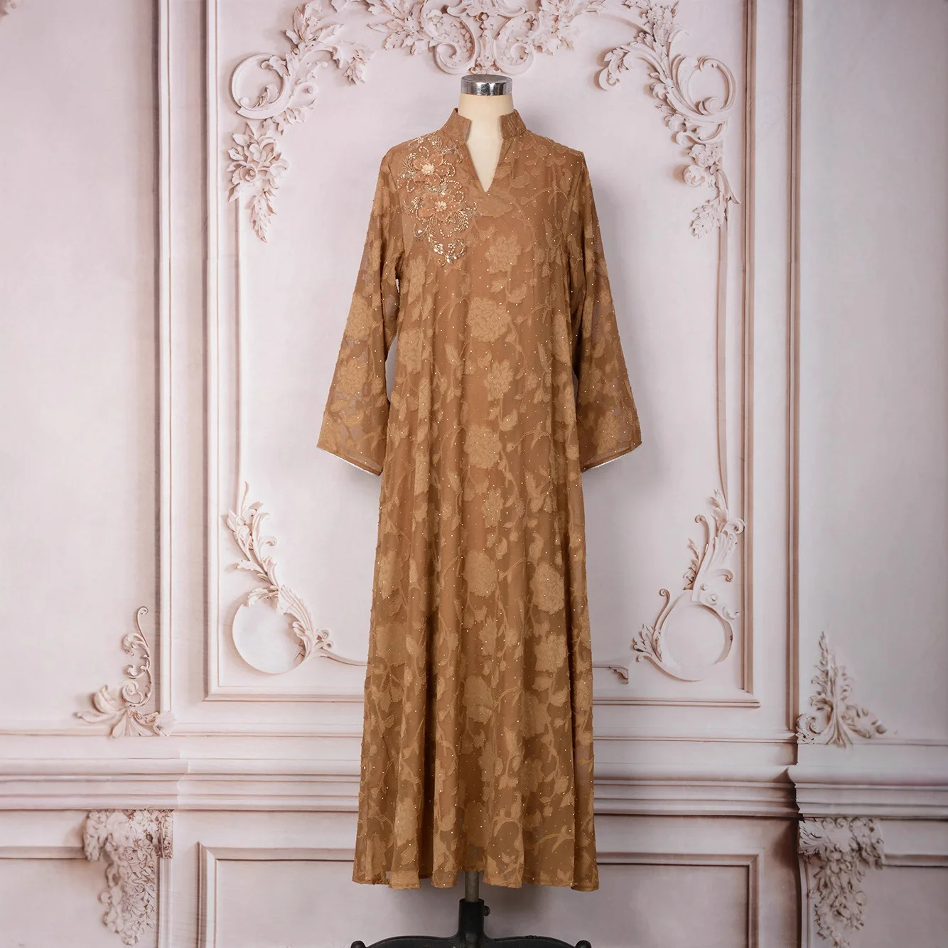 

Muslim Dress Abaya Women Eid Party Dresses Sequins Beading Long Robe Ramadan Jalabiya Morocco Dubai Kaftan Islam Vestidos 2026