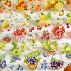 Journal GO 4.5x200cm Fruitful Garden Decorative Sticker Fruit Grape Pomegranate Collage Scrapbooking Journal Planner  Label