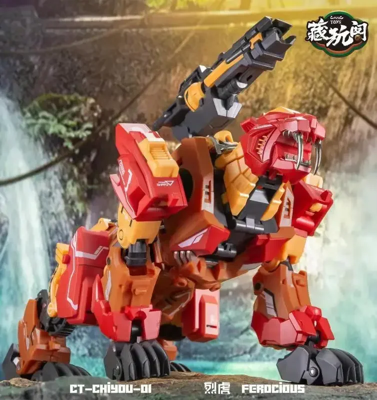 Hot CANG-TOYS 22cm ABS Predaking Fierce Tiger Titan Collector's Edition CT-01 Mechanical Animal Boy Toy