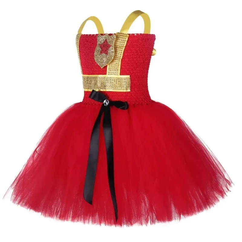 Costume de pompier cosplay pour enfants, uniforme de pompier, tenues de carnaval, vêtements de travail pour filles, robe tutu cosplay d'Halloween