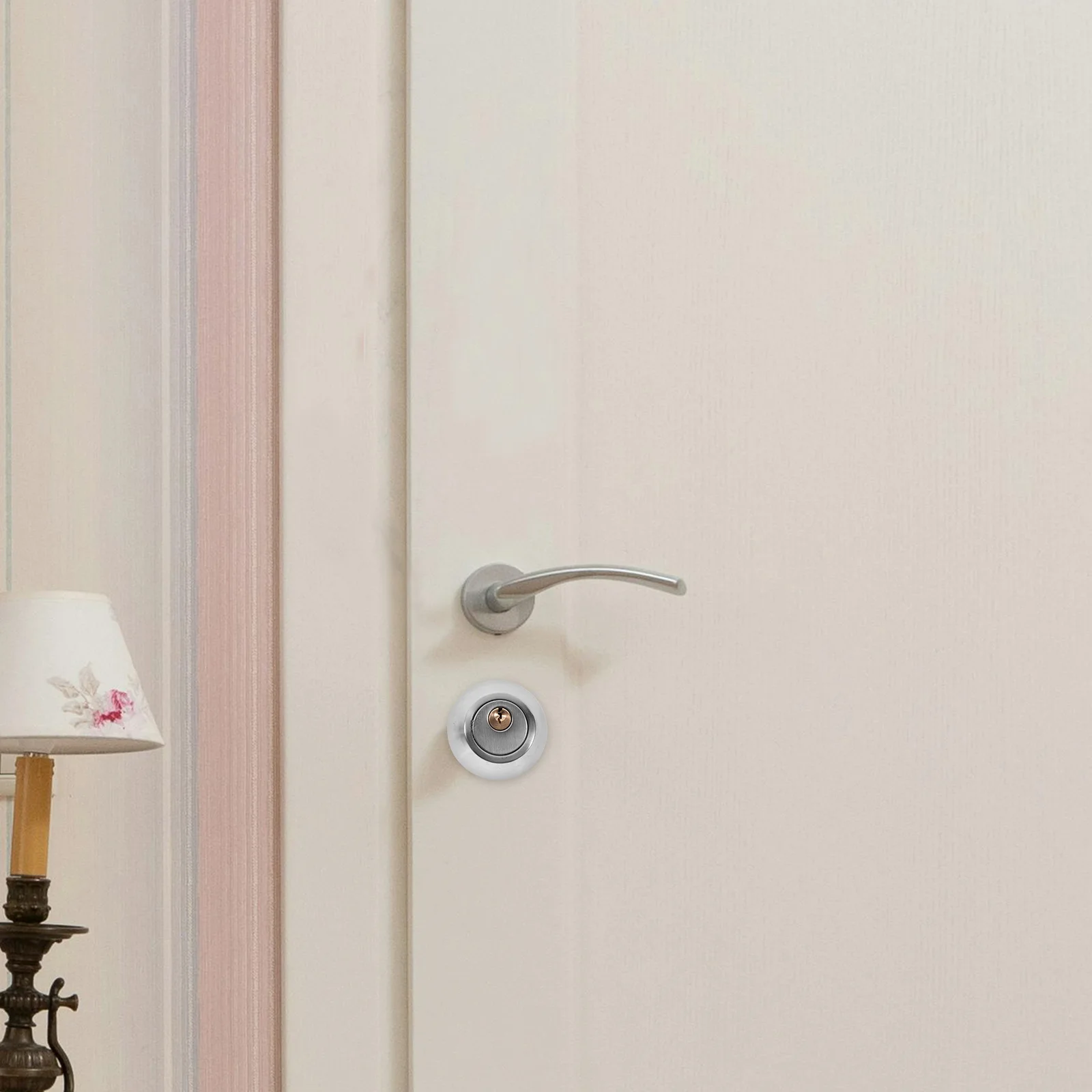 

1 Set Durable Double Cylinder Deadbolt Lock Stainless Steel Universal Door Lock For 30-50mm Thickness