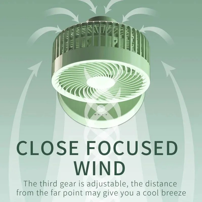 

Durable Home Charging Moving Head Fan Student Dormitory Office Desktop Silent Desk Fan USB