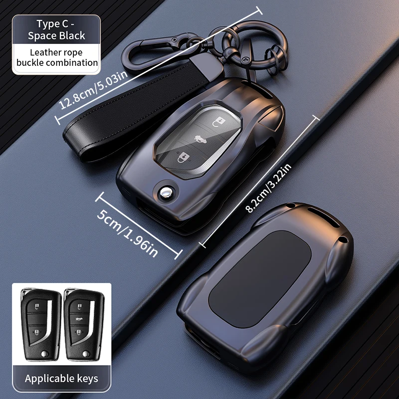 Car Smart Key Protector Shell Car Flip Key Case Cover  For Toyota  Aygo Yaris Highlander Corolla Camry RAV4 Levin Reiz Hilux
