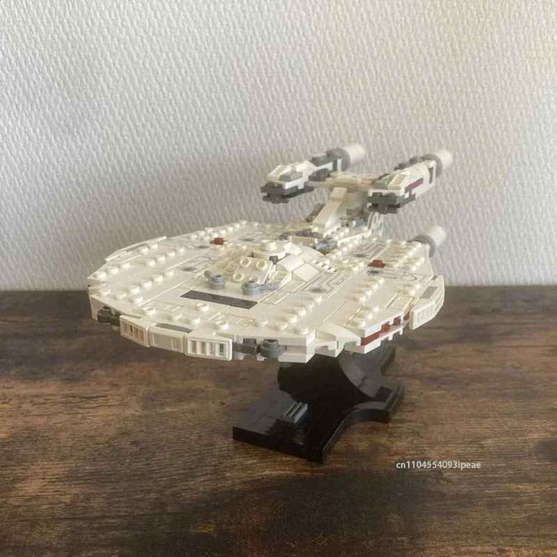 

НОВЫЙ космическая война USS Stargazer NCC-2893 SpaceShip, строительные блоки, сделай сам, военная боевая модель, пазлы на заказ, развивающая игрушка, подарок для детей