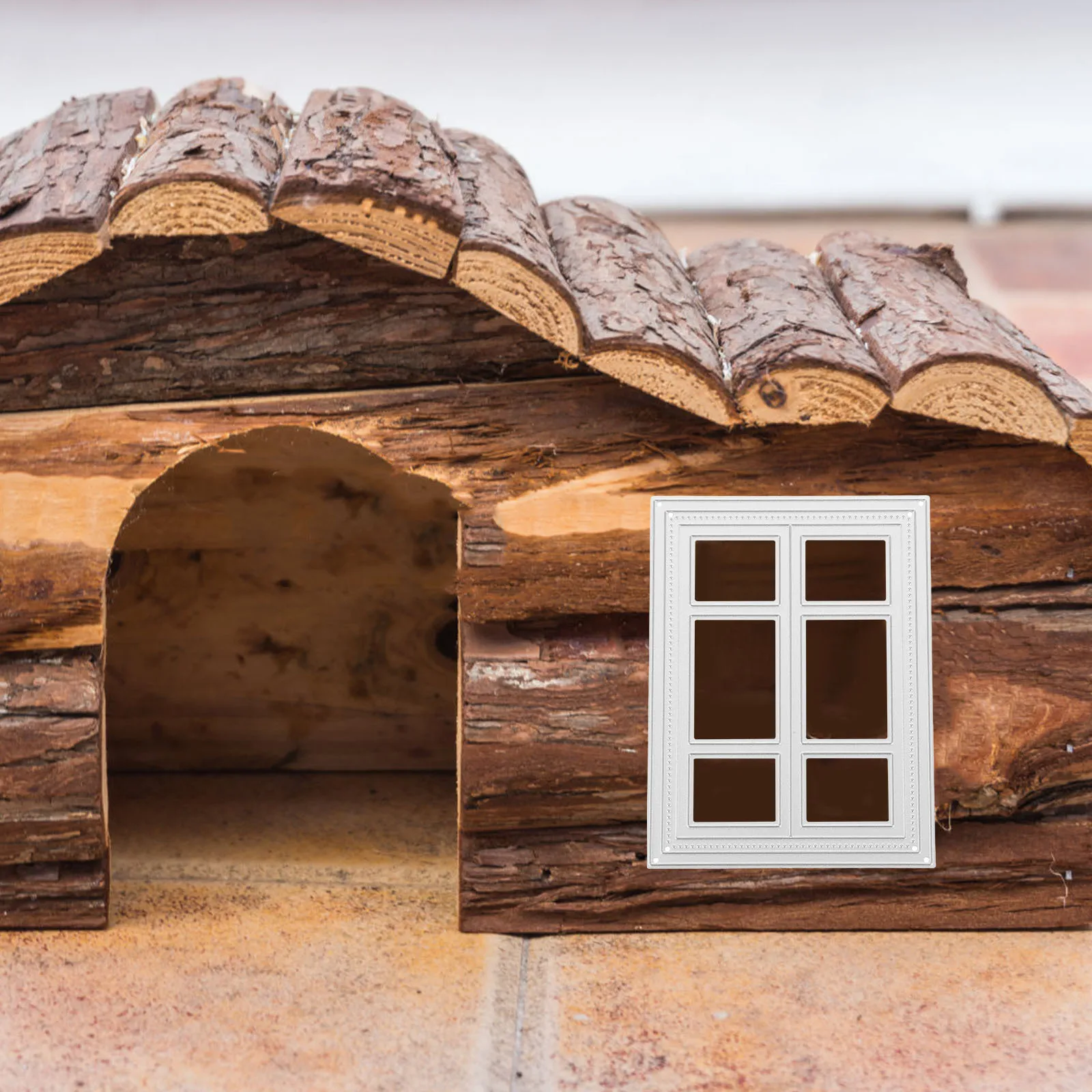 

3D Background Frame Window Embossing Metal Cutting Dies Carbon Steel for Scrapbooking Card Making DIY Album Paper Craft