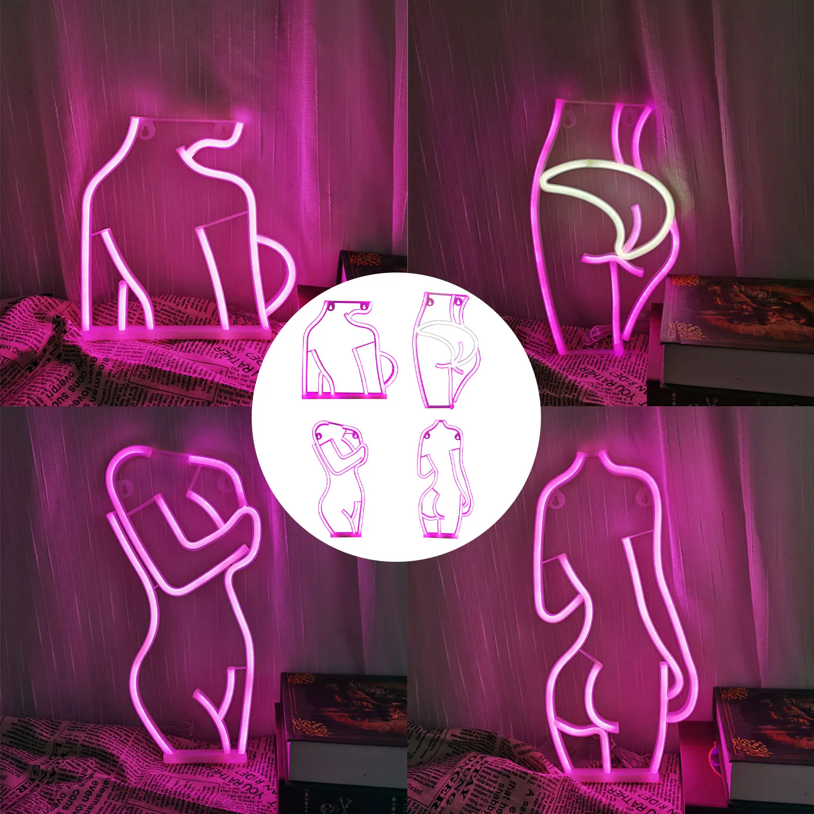 

Sexy Model Girl Led Neon Sign Light Female Model Atmosphere Lamp Wall Art For Bar Club KTV Party Home Decoration