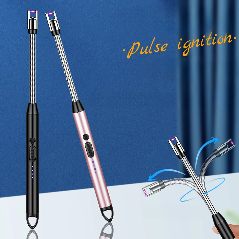 

New 360 Degree Hose Pulse Igniter for Household Kitchen Portable Candle Lighting Special User Outdoor Barbecue Cigarette Lighter