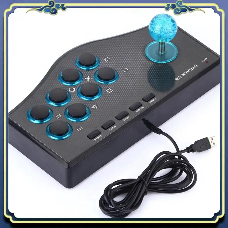 Controller di gioco cablato portatile 2X Game Rocker USB Arcade Joystick USBF Stick per console di gioco Gamepad per computer PS3