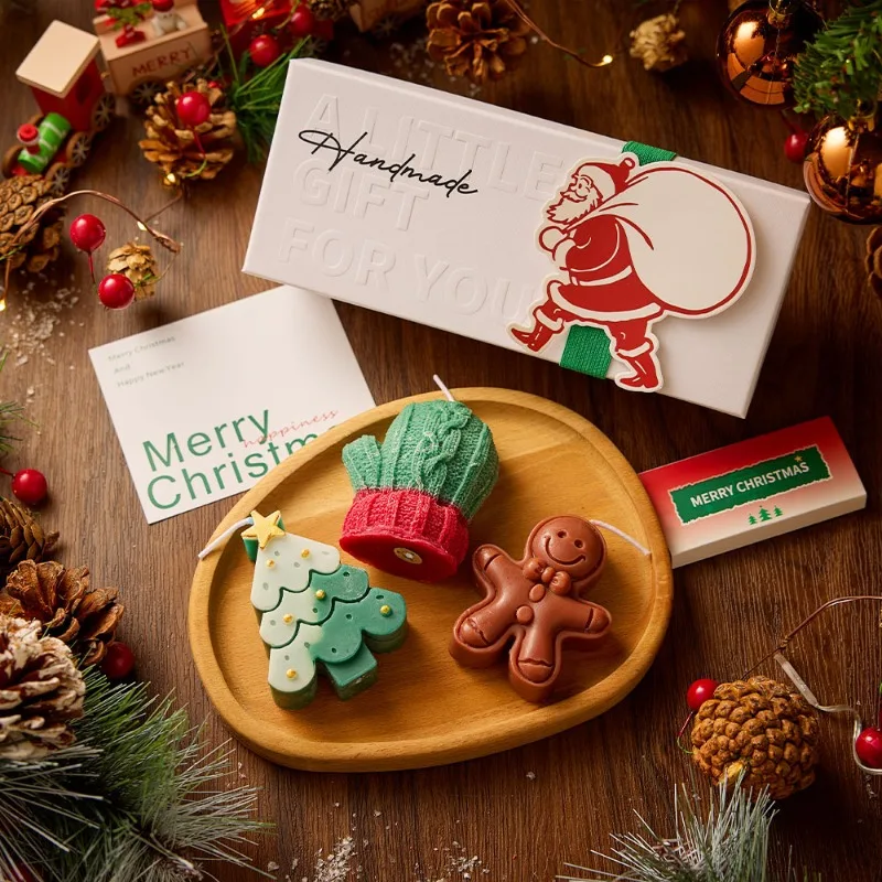 Newest Christmas Candle Creative Handmade Scented Candle High-end Christmas Tree Deer Candle Gift Box Paraffin Wax Aromatherapy - Image 2