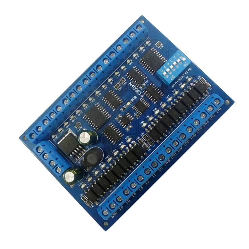 RS485 リモートコントロールモジュール LED ライトドライバー用 16 入力 16 出力チャンネル PLC 拡張ボード