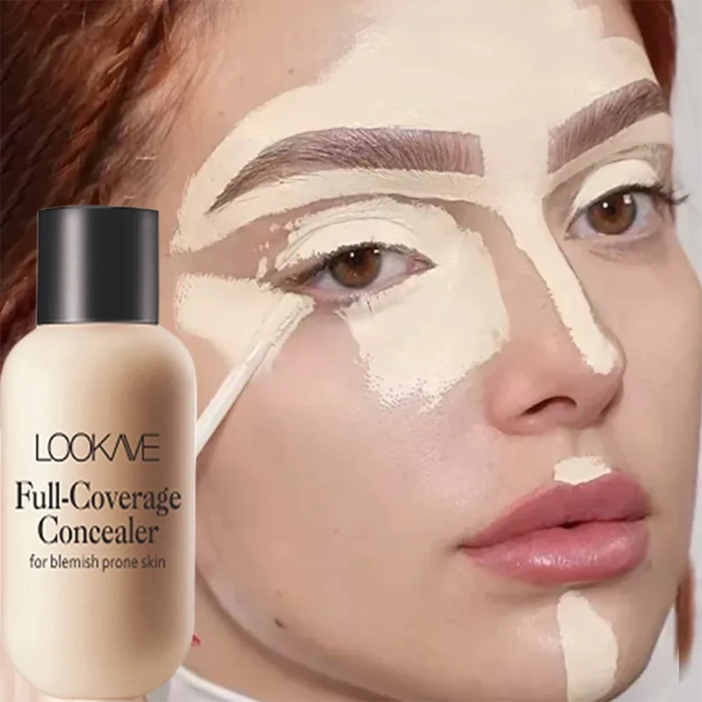 Waterproof Liquid Concealer Foundation Cream Lasting Full Coverage Acne Spot Dark Circles Concealer Cream Face Makeup Cosmetic