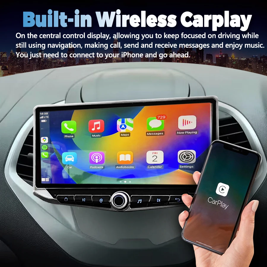 10.88 بوصة شاشة أندرويد لفورد فيجو كا 2015 2016 2017 2018 راديو السيارة فيديو الوسائط المتعددة مشغل ديفيدي الملاحة وحدة رئيس ستيريو