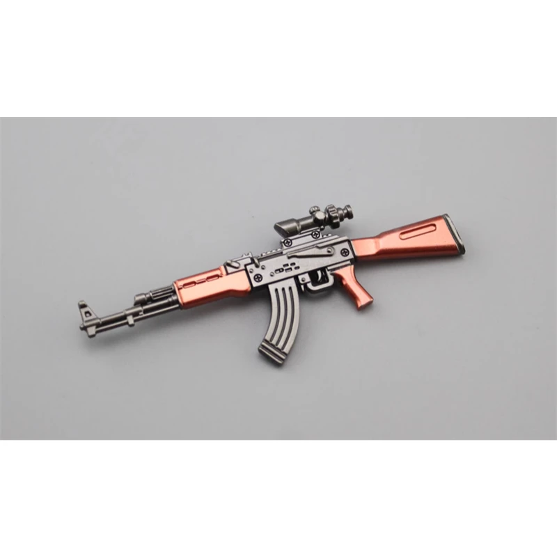 1:12 Scale About 9cm Model Diecast Metal Weapon AKM/88Stytle Sniper Rifle Toys For 6 Inch Action Figure Accessory Collection Fan