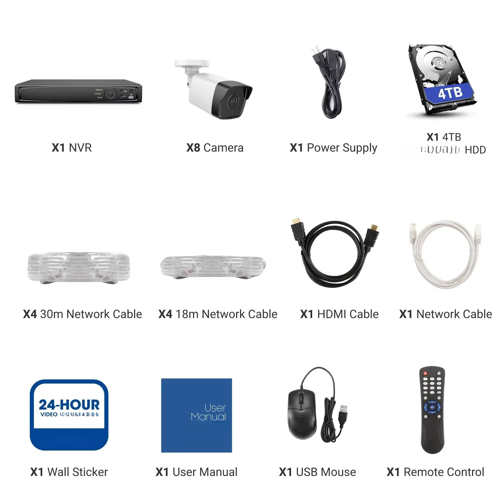 ANNKE 16CH 12MP نظام NVR احترافي 3K 5MP 8 قطعة IP POE ميكروفون صوت ذكي صناعي CCTV مع قرص 4t